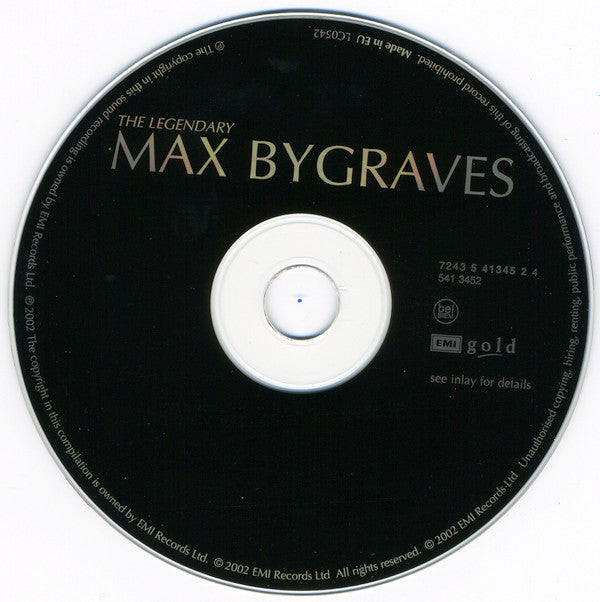 Max Bygraves : The Legendary Max Bygraves (CD, Comp)