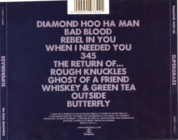 Supergrass : Diamond Hoo Ha (CD, Album)