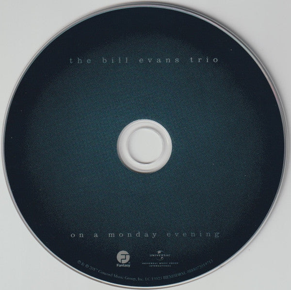 The Bill Evans Trio : On A Monday Evening (CD, Album)