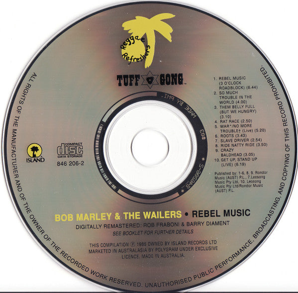 Bob Marley & The Wailers : Rebel Music (CD, Comp, RE, RM)