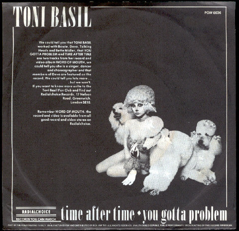 Toni Basil : Time After Time / You Gotta Problem (7")