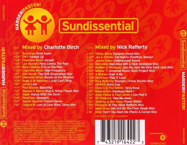 Various : Sundissential: Harder! Faster! (2xCD, Mixed)