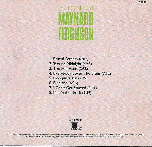 Maynard Ferguson : The Essence Of Maynard Ferguson (CD, Comp)