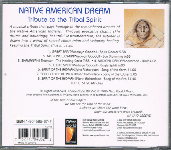 Various : Native American Dream - Tribute To The Tribal Spirit (CD, Comp)
