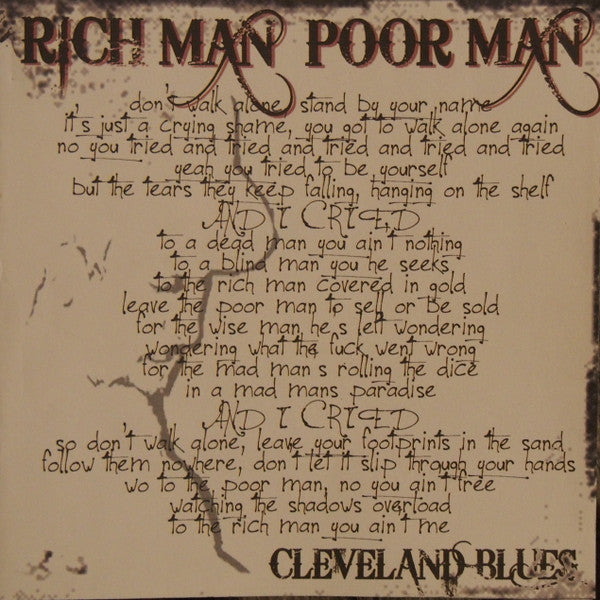 Cleveland Blues : Rich Man Poor Man (CD, Album)