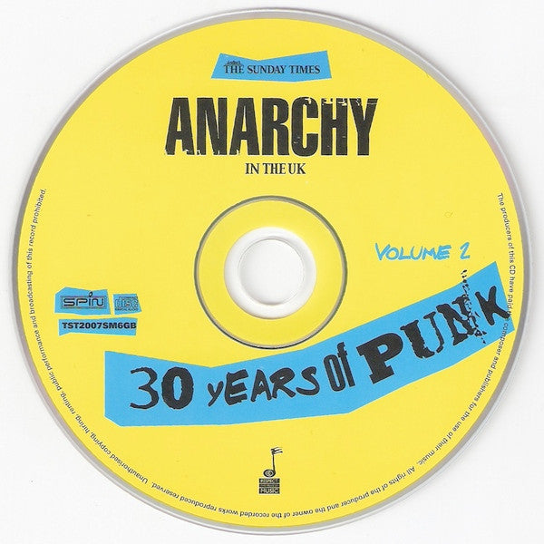 Various : Anarchy In The UK - 30 Years Of Punk - Volume 2 (CD, Comp, Promo)