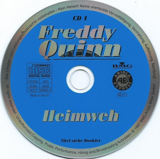 Freddy Quinn : Junge, Komm Bald Wieder: Seine Größten Erfolge (3xCD, Comp + Box)
