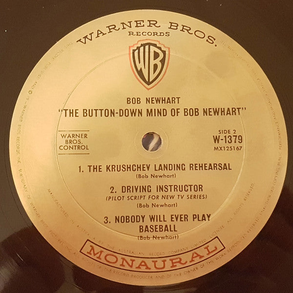 Bob Newhart : The Button-Down Mind Of Bob Newhart (LP, Album, Mono)