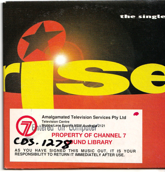 Rise : The Single (CD, Single, Car)