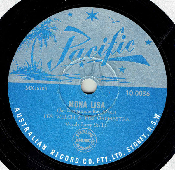 Les Welch & His Orchestra* : I Dont Care If The Sun Dont Shine / Mona Lisa (Shellac, 10")