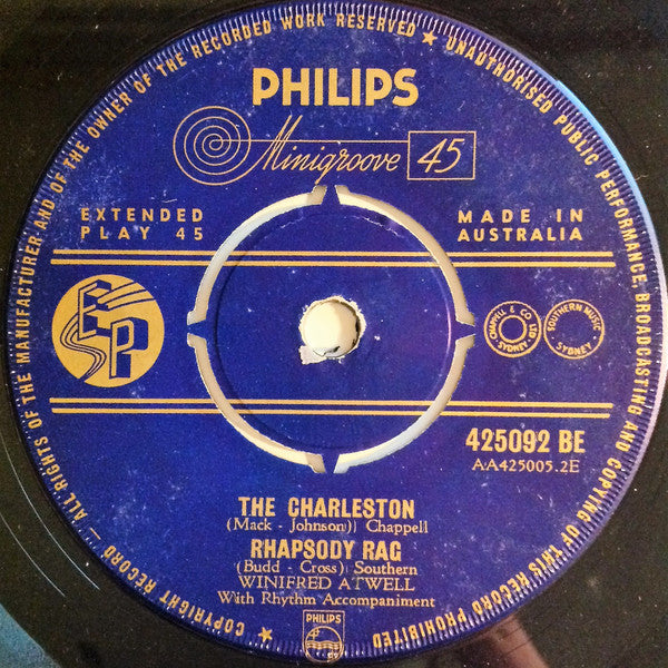 Winifred Atwell : Let's Have Another Party (7", EP)