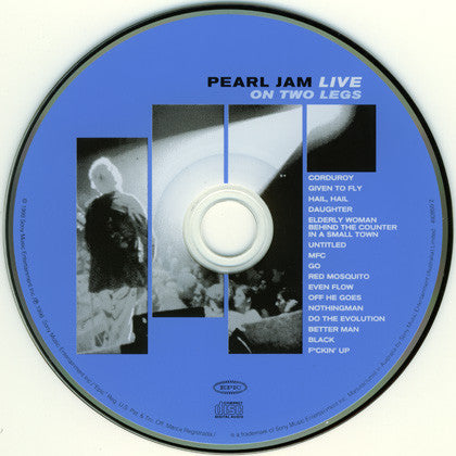 Pearl Jam : Live On Two Legs (CD, Album)