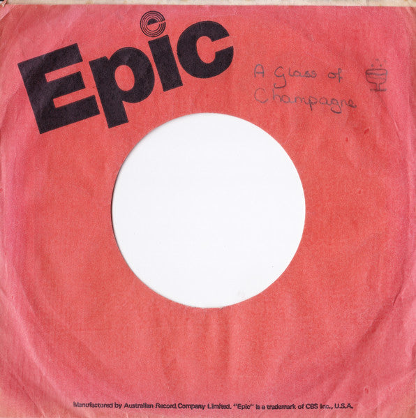 Sailor : A Glass Of Champagne (7", Single)