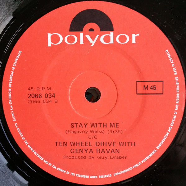 Ten Wheel Drive With Genya Ravan : Morning Much Better (7", Single)