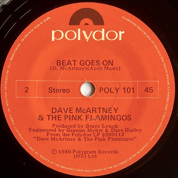 Dave McArtney & The Pink Flamingos : Pink Flamingo (7", Single)