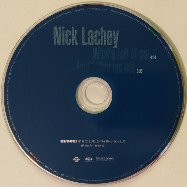 Nick Lachey : What's Left Of Me (CD, Single)
