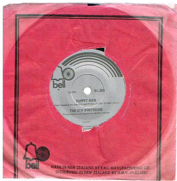 The Fifth Dimension : The Rainmaker / Puppet Man (7", Single)