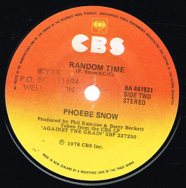 Phoebe Snow : Every Night (7", Single)