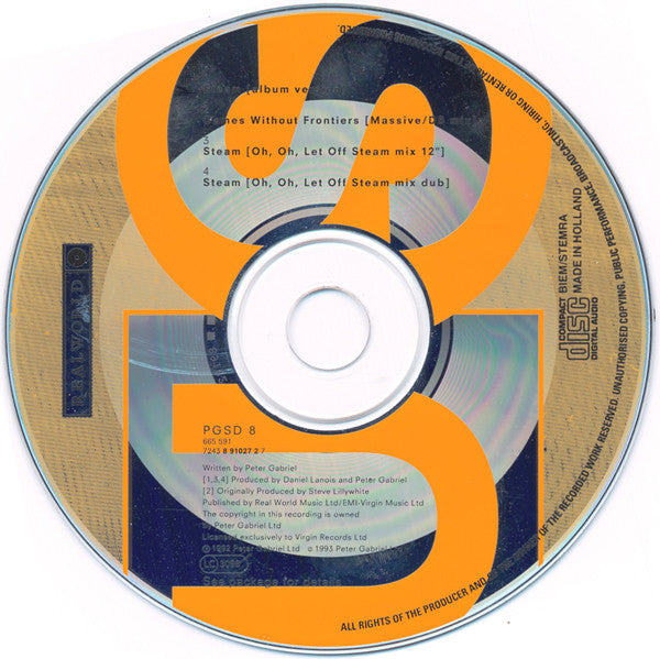 Peter Gabriel : Steam (CD, Single)