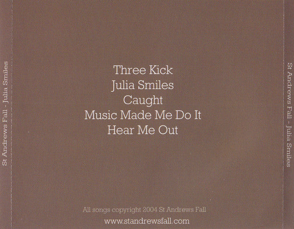 St Andrews Fall : Julia Smiles (CD, EP)