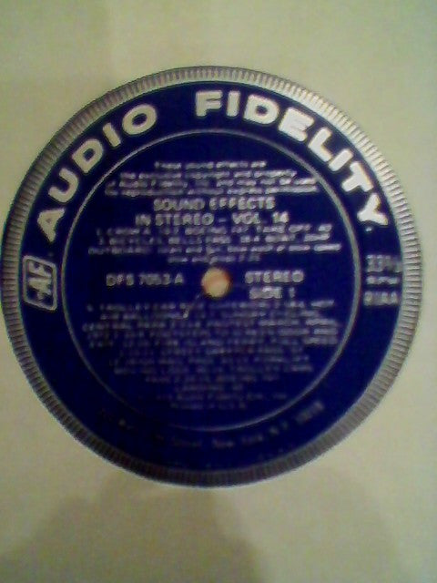 Unknown Artist : Sound Effects Volume 14 (LP)