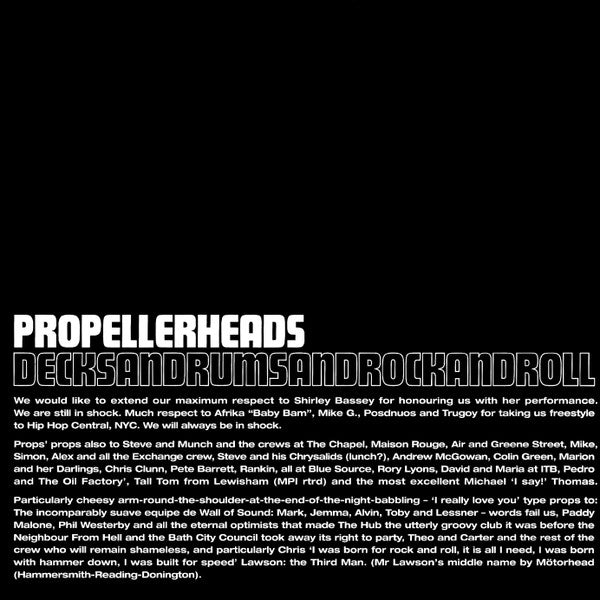 Propellerheads : Decksandrumsandrockandroll (CD, Album)