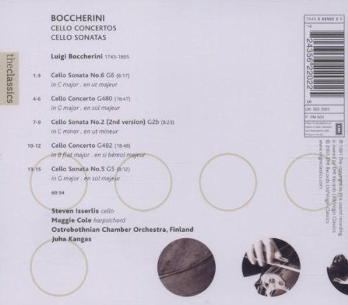 Steven Isserlis, Maggie Cole, Ostrobothnian Chamber Orchestra, Juha Kangas - Boccherini* : Cello Concertos, Cello Sonatas (CD, Album, RE)