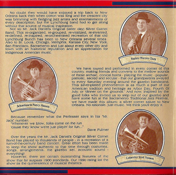 Mr. Jack Daniel's Original Silver Cornet Band : Cornet Marmalade (CD, Album)