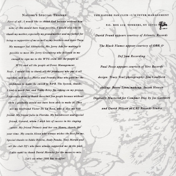 Nayobe : Promise Me (CD, Album)