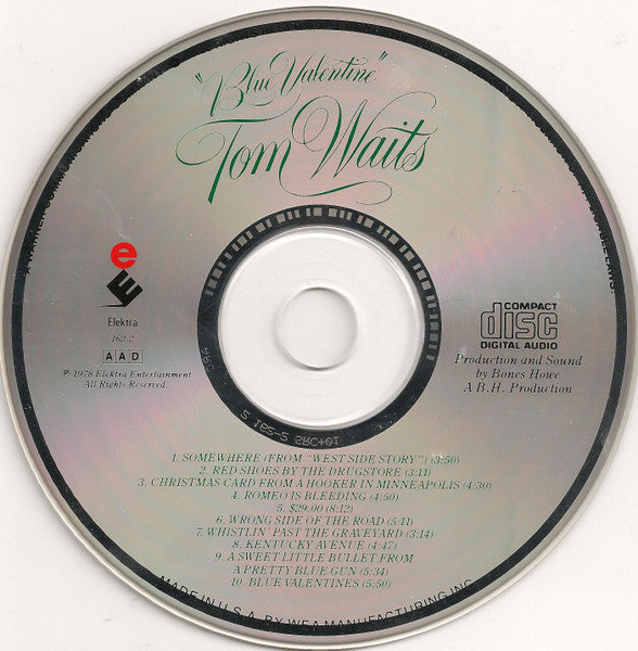 Tom Waits : Blue Valentine (CD, Album, RE, RP, ARC)