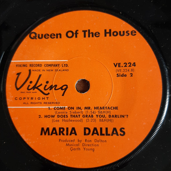 Maria Dallas : Queen Of The House (7", EP, Mono)