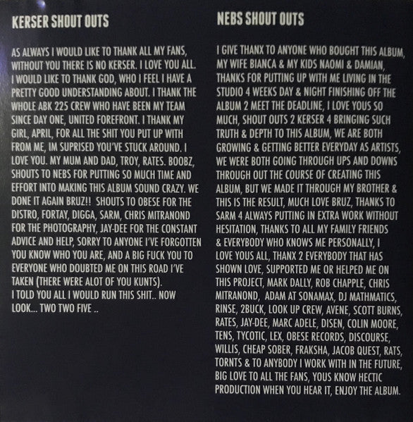 Kerser : No Rest For The Sickest (CD, Album)