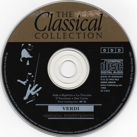 Verdi* : Operatic Masterpieces (CD, Comp)