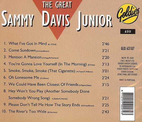 Sammy Davis Jr. : The Great Sammy Davis Junior (CD, Comp)