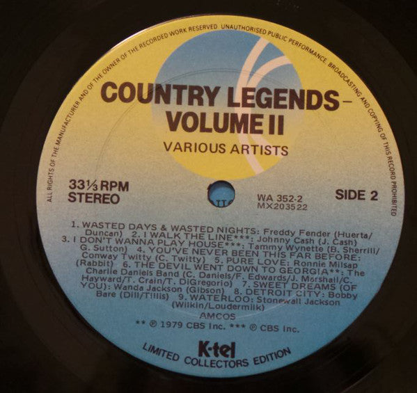 Various : Country Legends Vol. II (LP, Comp, Ltd)