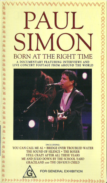 Paul Simon : Born At The Right Time (VHS)