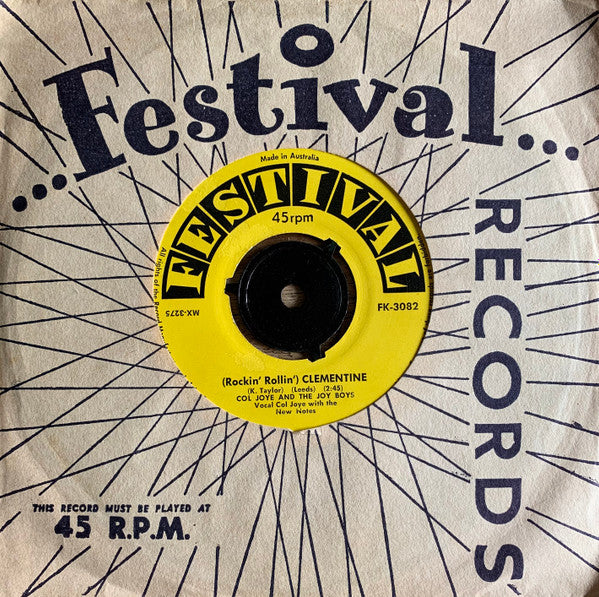 Col Joye And The Joy Boys : (Rockin' Rollin') Clementine (7", Single)