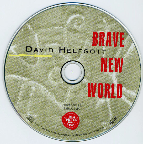 David Helfgott : Brave New World (CD, Album)