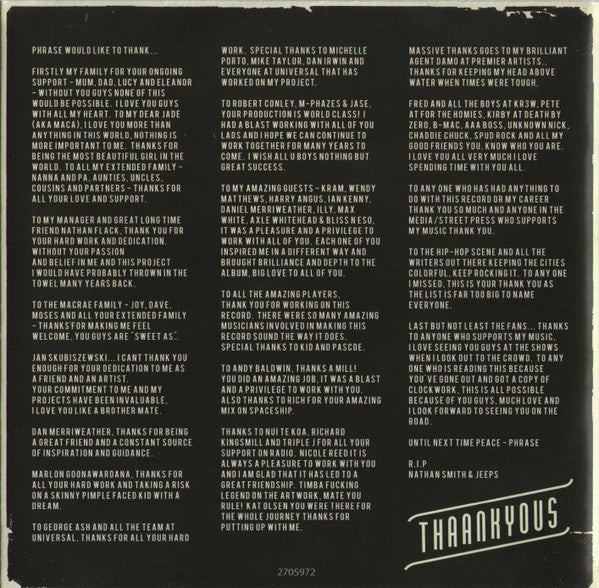 Phrase : Clockwork (CD, Album)