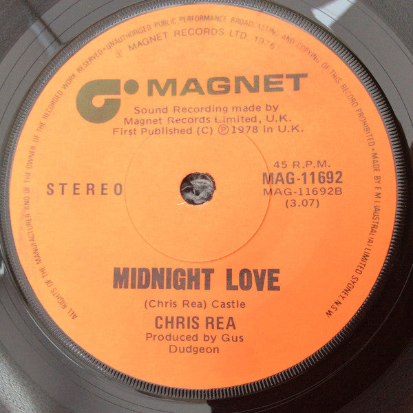 Chris Rea : Fool (If You Think It's Over) (7", Single)