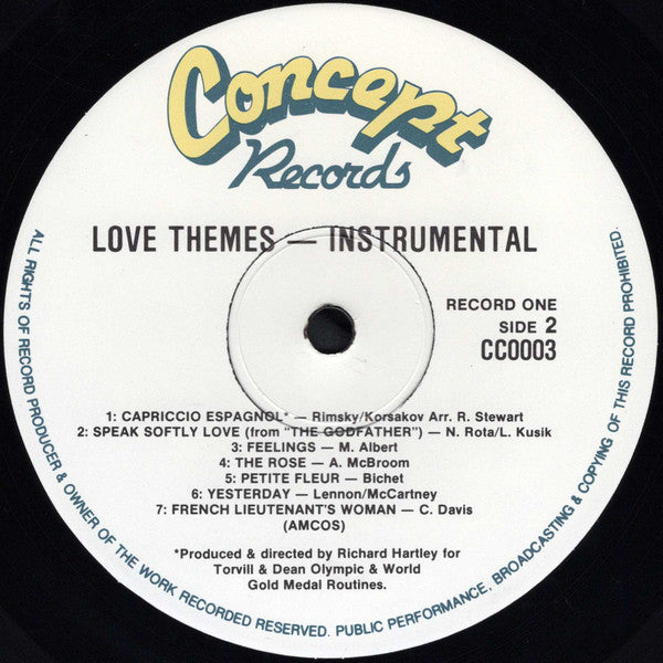 Various : Love Themes Vol.1 - Inspired by Torvill & Dean (LP, Comp)
