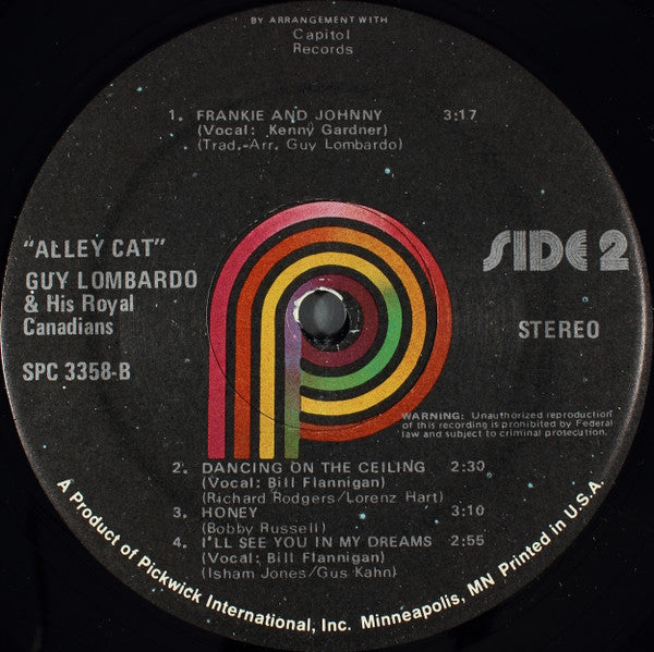 Guy Lombardo And His Royal Canadians : Alley Cat (LP, RE)