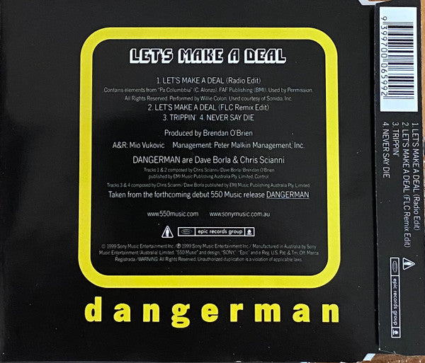 Dangerman : Let's Make A Deal (CD, Maxi)
