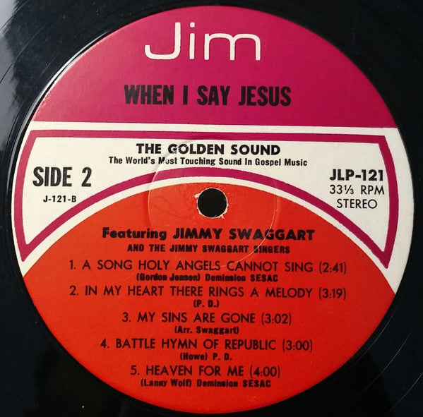 Jimmy Swaggart : When I Say Jesus (LP, Album)