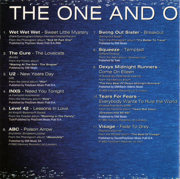 Various : The One And Only 80's Album (CD, Comp)