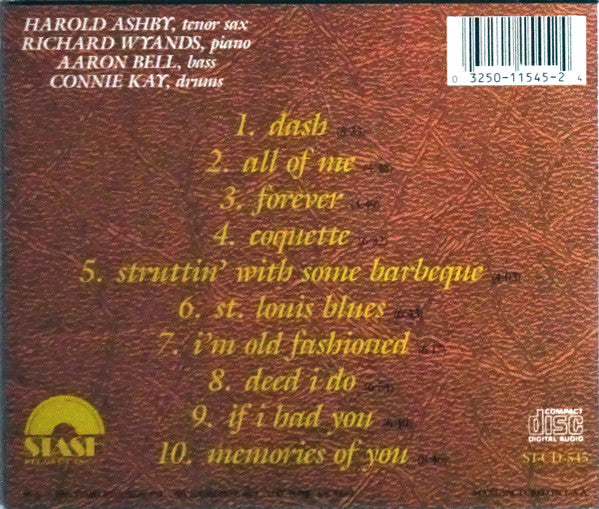 Harold Ashby : "I'm Old Fashioned." (CD, Album)