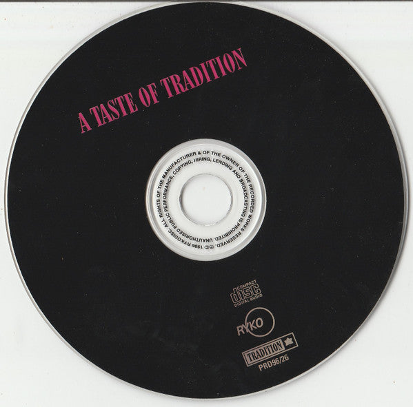 Various : A Taste Of Tradition (CD, Comp, Promo)
