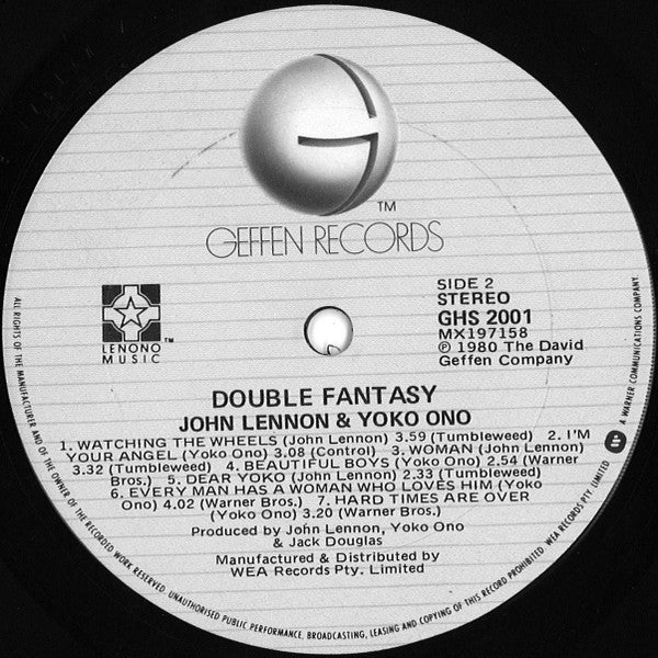 John Lennon & Yoko Ono : Double Fantasy (LP, Album)