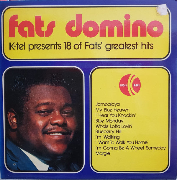 Fats Domino : K-tel Presents 18 Of Fats' Greatest Hits (LP, Comp)