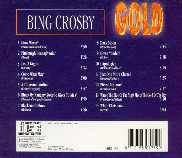 Bing Crosby : Gold (CD, Comp)